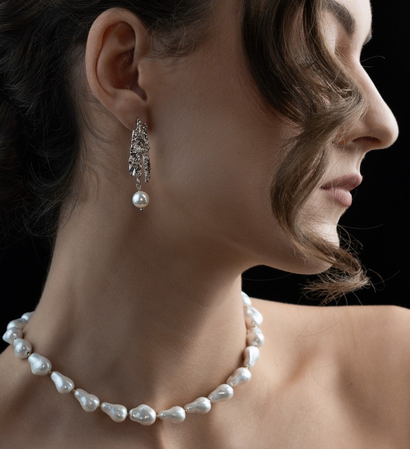 Auskarai (TMAUS93) sidabro spalva