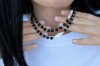 Onikso vėrinys su barokiniu perlu ir matinėmis detalėmis (TMVER4) Onikso vėrinys su barokiniu perlu ir matinėmis detalėmis (TMVER4)