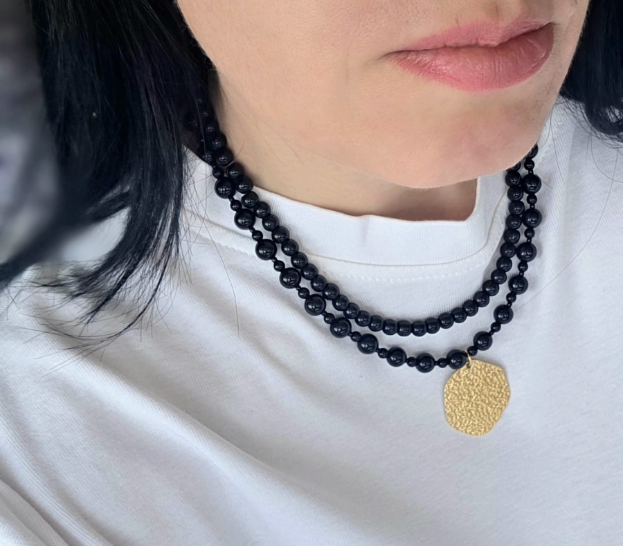 Onikso vėrinys su pakabuku (TMVER35)