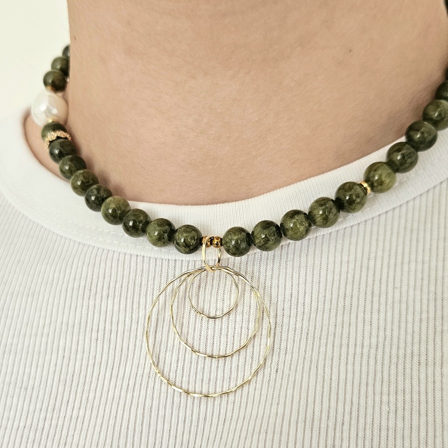 Žadeito Vėrinys su išskirtiniu pakabuku (TMVER10)